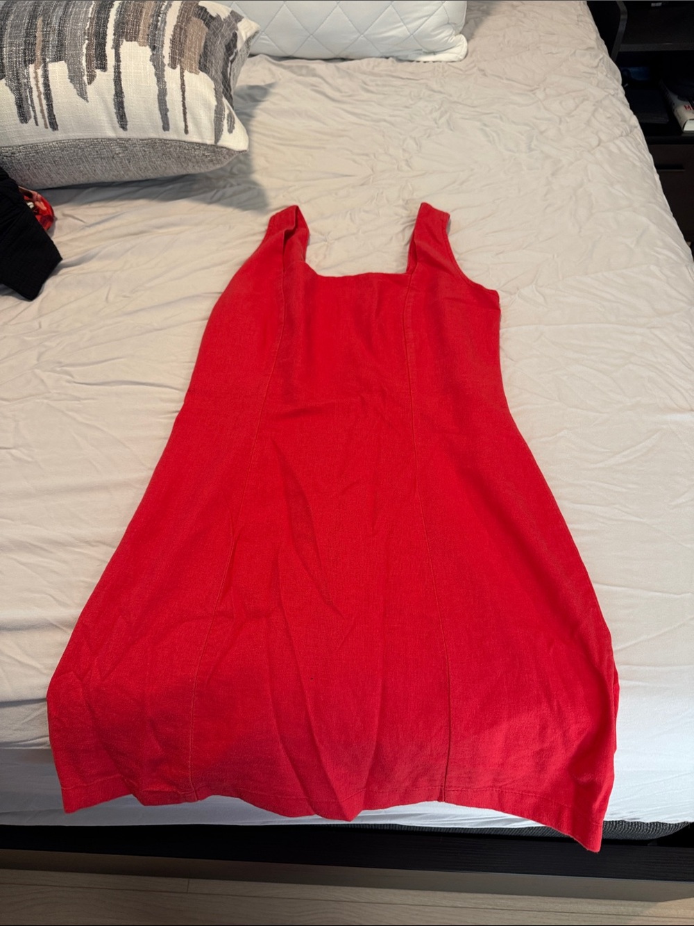 Old navy red linen dress